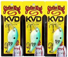 Lot of (3) · Strike King KVD 8.0 Square Bill Crankbaits · Citrus Shad
