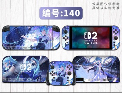Miku Hatsune Anime Skin Aufkleber Stickers Schutzfolie Für Nintendo Switch 2