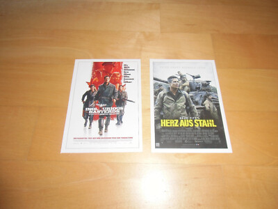 Cinema Filmplakatkarten, Herz aus Stahl, Inglurious Basterds, Brad Pit, neu