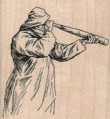 Man With Telescope 2 1/2 x 2 3/4