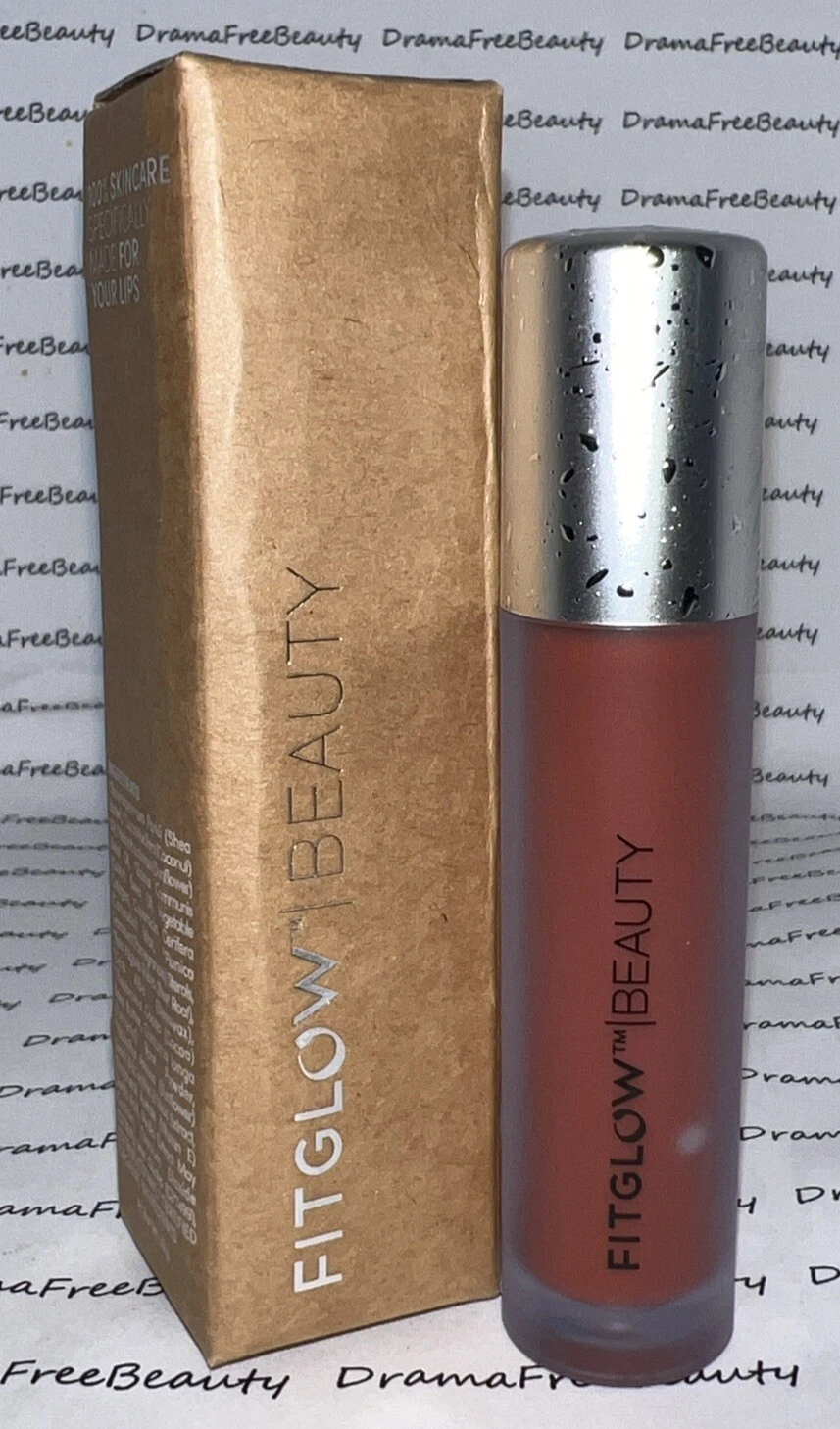 Fitglow Beauty Organic Lip Colour Serum Gloss ~ CAROTENE ~ Earthy Tangerine BNIB