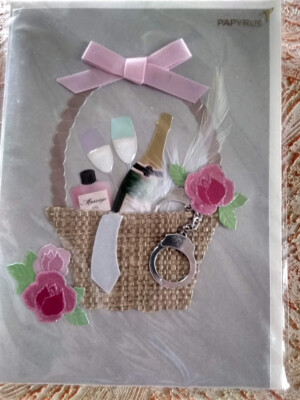 **Papyrus Card Wedding Shower Lifetime Of Happy Days Wild Nights Retails  $8.95!