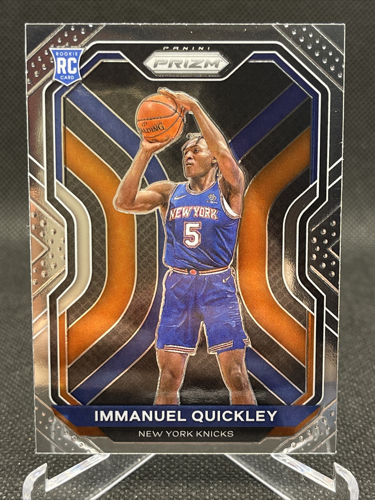 2020-21 Prizm Immanuel Quickley Base Rookie Card RC #296 Knicks