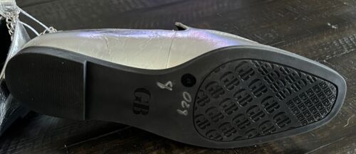 Scarpe piatte da donna argento Gianni Bini in pelle argento taglia 8 nuove senza scatola - Foto 3 di 4