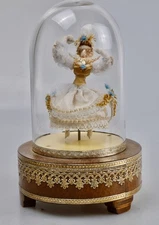 REUGE MUSIC BOX UNDER GLOBE AUTOMATON / GAVOTTE J.S BACH