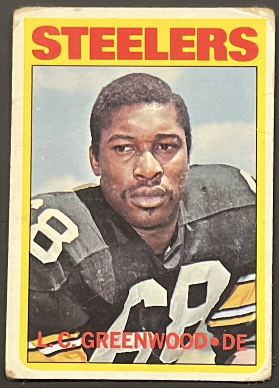Topps Football L.C. Greenwood Pittsburgh Steelers 3 Card Lot 1972 1979 1980