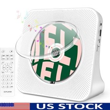 8-in-1 CD Player Bluetooth Transmitter Receiver FM Radio USB AUX Speaker