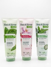 Lot 3 Gels Douche Bio Nat & Nove – 98% Naturel, Vegan, Fabriqué en France