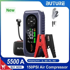 BUTURE 5500A Car Jump Starter BC02 Power Bank Portable 150PSI Air Pump Car Batte