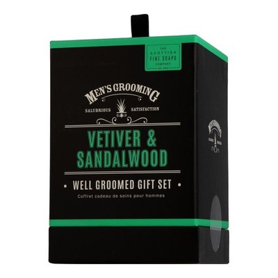 Scottish Fine Soaps Men's Grooming Vetiver & Sandalwood Pflegeset 75ml+50ml+75ml