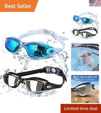 Swim Goggles - Swimming Goggles,Pack of 2 Professional Anti Fog No Leaking UV...
