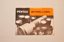 Asahi Pentax SMC A Lenses System Booklet, Original, Not a Copy c1984