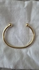 9ct Gold Solid Torque Bangle, Hallmarked, Weight 28.8g