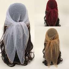 New Versatile Women Hijabs Elegant Hot Fix Scarf Solid Color Scarves Wrap Hat