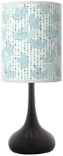 Giclee Glow Black Droplet 23 1/2" Spring Shade Table Lamp