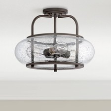 Quoizel Trilogy 16" Wide Old Bronze Ceiling Light