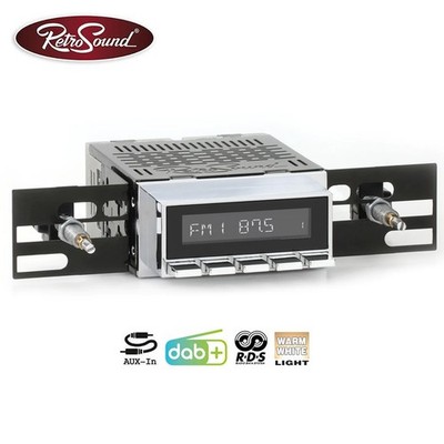 für BMW 1602 1600-2 RetroSound Oldtimer Auto Radio DAB+  FM UKW Bluetooth AUX-in