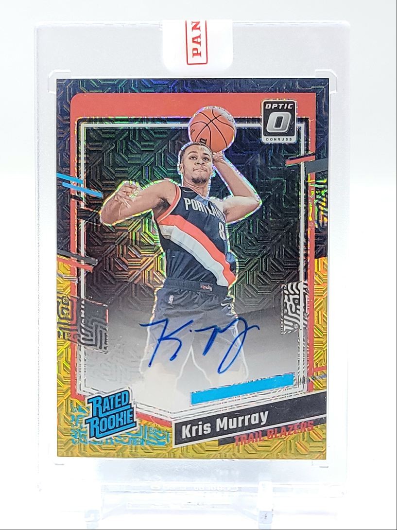 KRIS MURRAY 2023-24 OPTIC RATED ROOKIE BLACK GOLD CHOICE RC AUTO /8 Q3280