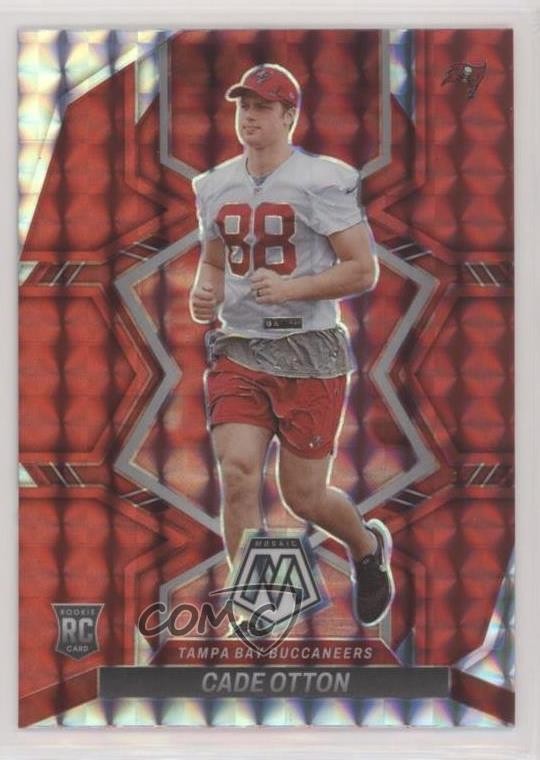 2022 Panini Mosaic Rookies Red Mosaic Prizm Cade Otton #361 Rookie RC 0ve9