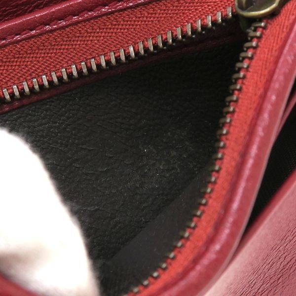 Gucci Python Bifold Wallet Model 466492 Red Used - image 6