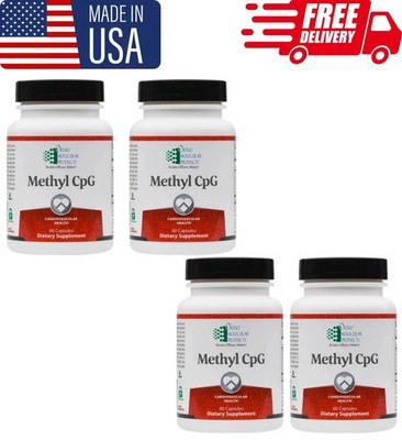 pack of 4 Methyl CPG Ortho Molecular Products Cardiovascular 60 Capsules.