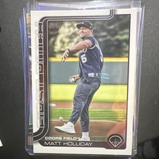 2025 Topps Update Series First Pitch Insert Matt Holliday FPU-9 Rockies Baseball