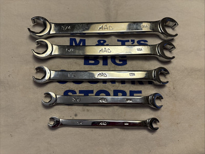 Mac Tools 5pc 6pt SAE Double-End Flare Nut Wrench Set SFB56PTR