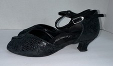 DIAMANT Women  s Dance Shoes Black Suede Latin Dance Heels Size 7