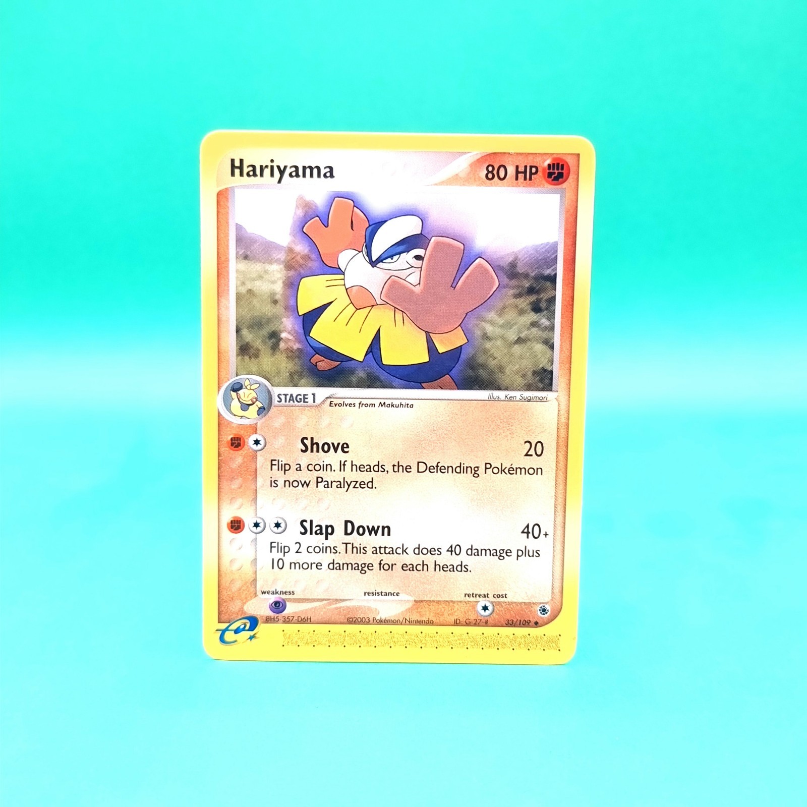Hariyama 33/109 Uncommon Pokemon Card (EX Ruby & Sapphire) NM