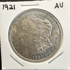1921 $1 Morgan Eagle Silver Dollar Coin AVG AU About UNC 100 Years