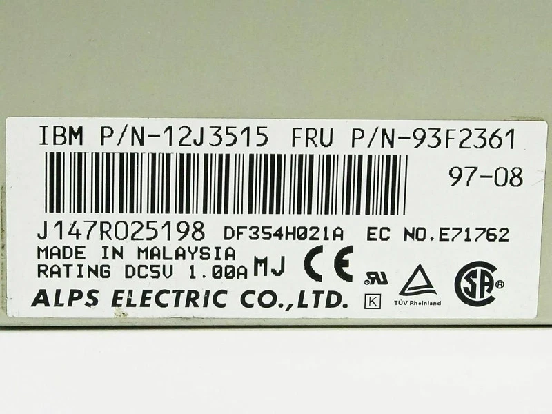 DF354H021A, E71762 ALPS 1.44MB FLOPPY DRIVE - Image 3 of 4