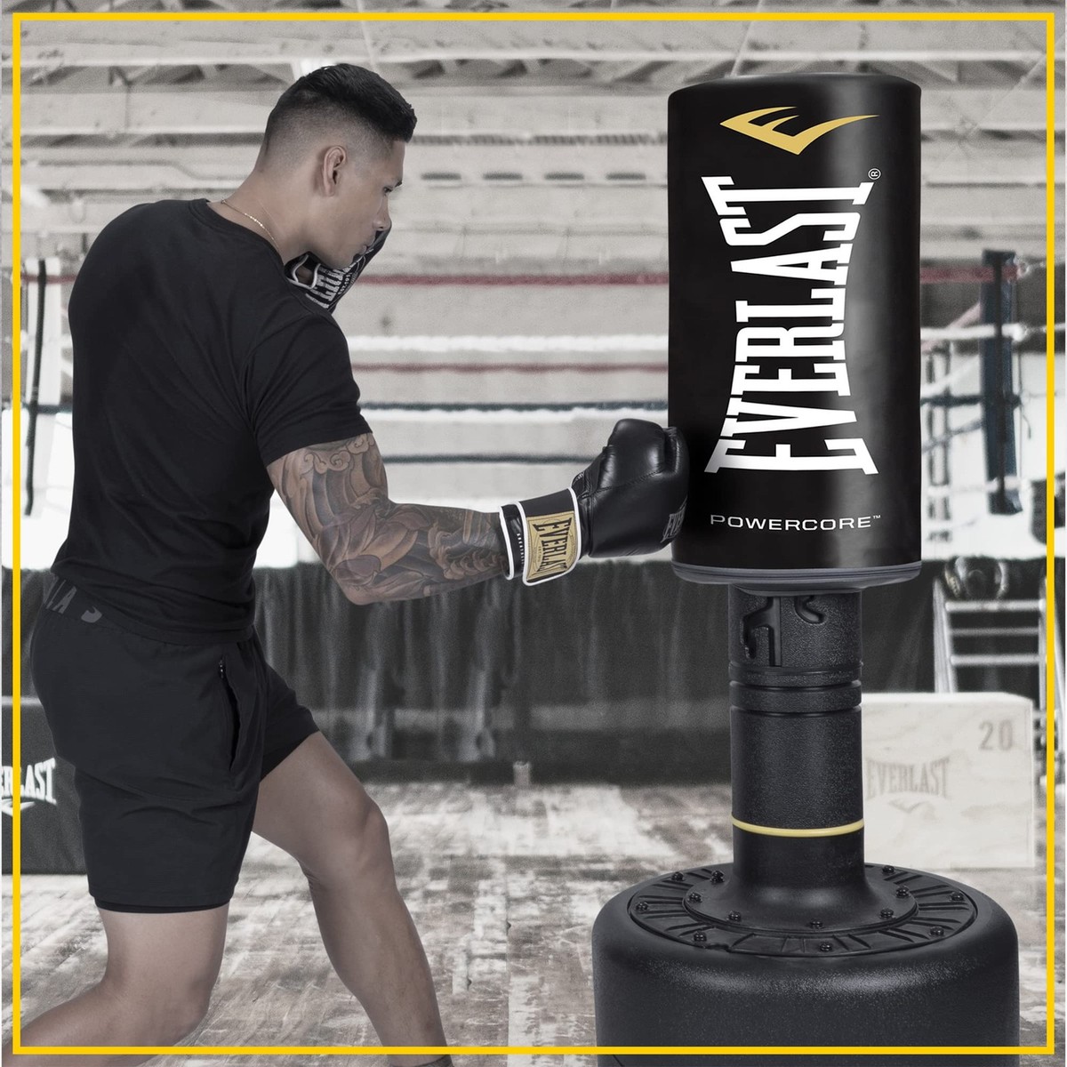 Everlast PowerCore Freestanding Heavy Bag Compact Design for Home