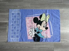Vintage Disney Minnie Mouse Pillowcase Double Sided Standard Size Pillowcase