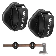 2 Pack Heavy Duty Magnetic Shovel Holder for Truck with Adjustable Strap
