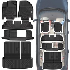 Floor Mat  Trunk mat Compatible with 2022-2024 2025 Nissan Pathfinder 8 Pass...