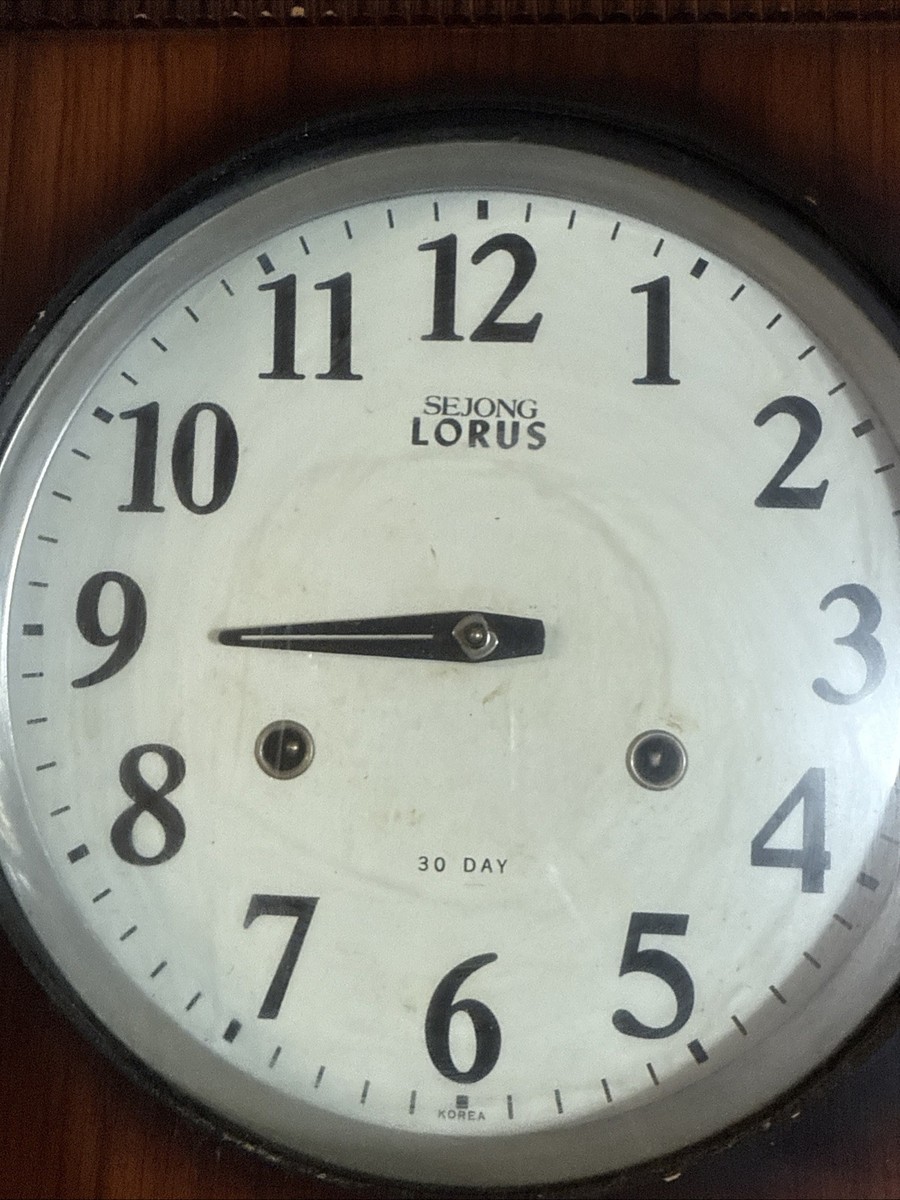Vintage SEIKO Lorus 30 Day Wall Clock 1960-70s Time-Dater Clock