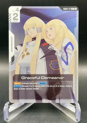 Graceful Demeanor GD04-117 Phantom Aria Rare Foil Card Gundam Card Game NM/M