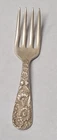 Vintage Sterling  Silver S. Kirk & Son Repousse Childs Fork 21 Grams .925