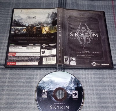 Skyrim - The Elder Scrolls for PC - DVD ROM - Legendary Edition. Not tested  