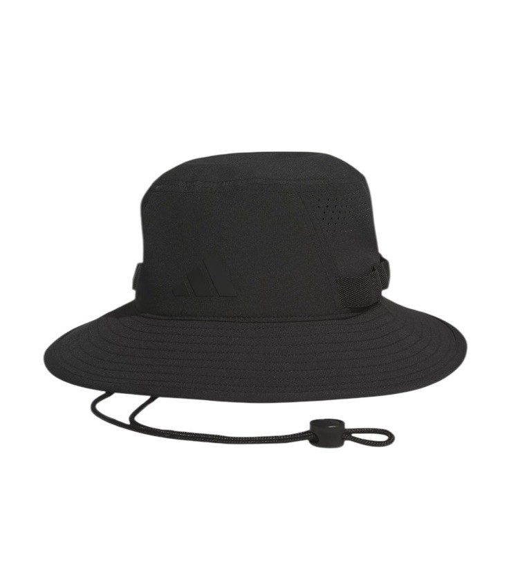 ADIDAS Men’s UPF 50 Victory 4 Bucket Hat Aeroready Drawstring Cap Black L/XL NEW image 2