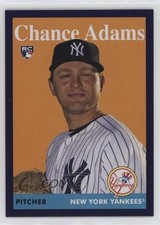 2019 Topps Archives 1958 Design Purple 120/175 Chance Adams #9 0l4h