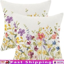 Floral Throw Pillow Covers Decorative Cushion Cases Sofa Bed Chair Home New