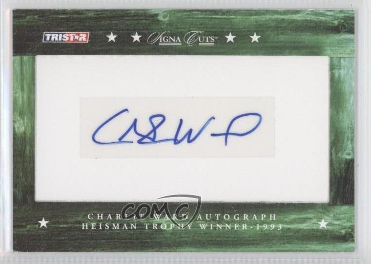 Charlie Ward 2007 TRISTAR Signa Cuts Cut Auto 50/90 Auto 0p5 