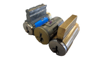 LOT OF 3 KWIKSET/KW1/SC1 5 & 6 PIN LOCK CYLINDERS USED NO KEYS LOCKSPORT