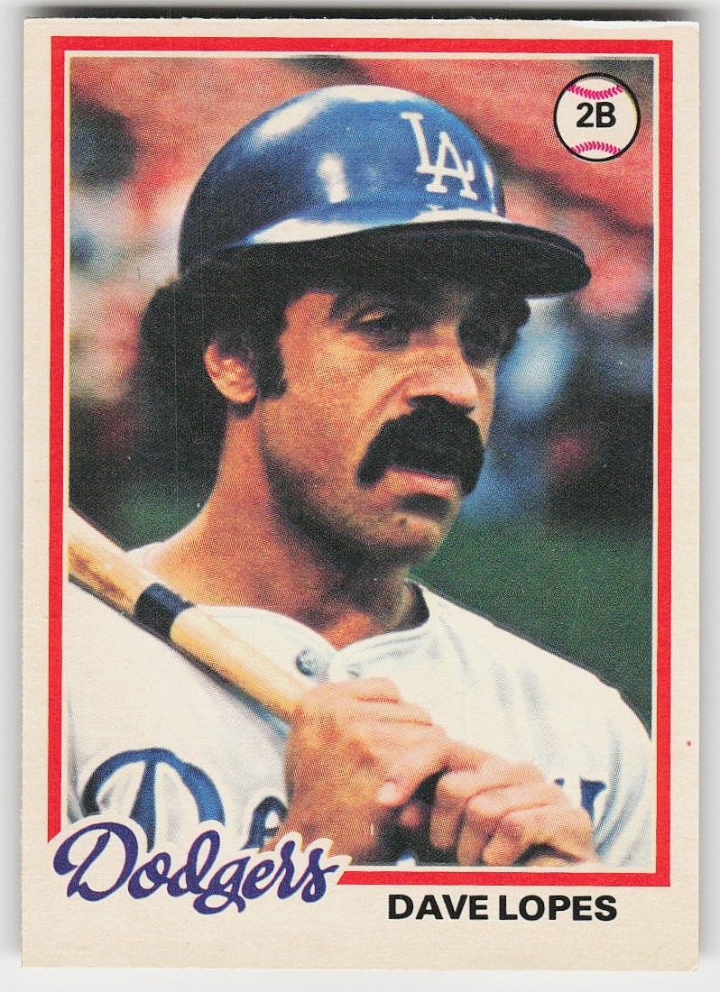 1978 O-Pee-Chee #222 Dave Lopes BASEBALL Los Angeles Dodgers