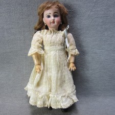 Antique Bisque Dome Head Mold 137 Doll Glass Eyes Compo Body French Type 13"