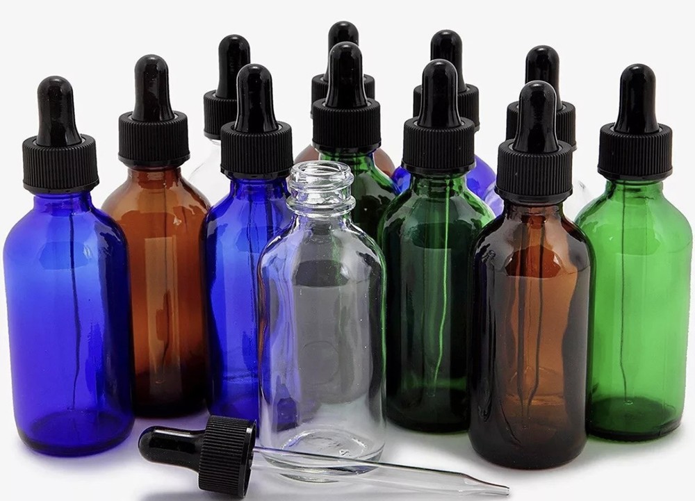 10-60ml Glass Dropper Bottle - Multiple Colors & Sizes