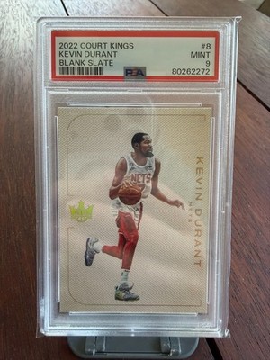 2022 Court Kings Blank Slate KEVIN DURANT #8 PSA 9 Nets