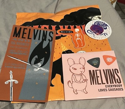 Melvins Everybody Loves Sausages Letterpress Cd Signed Plus Extras