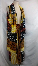 Vintage 3 Piece Skirt Set Women's Size Medium Skirt With Scarf & Vest